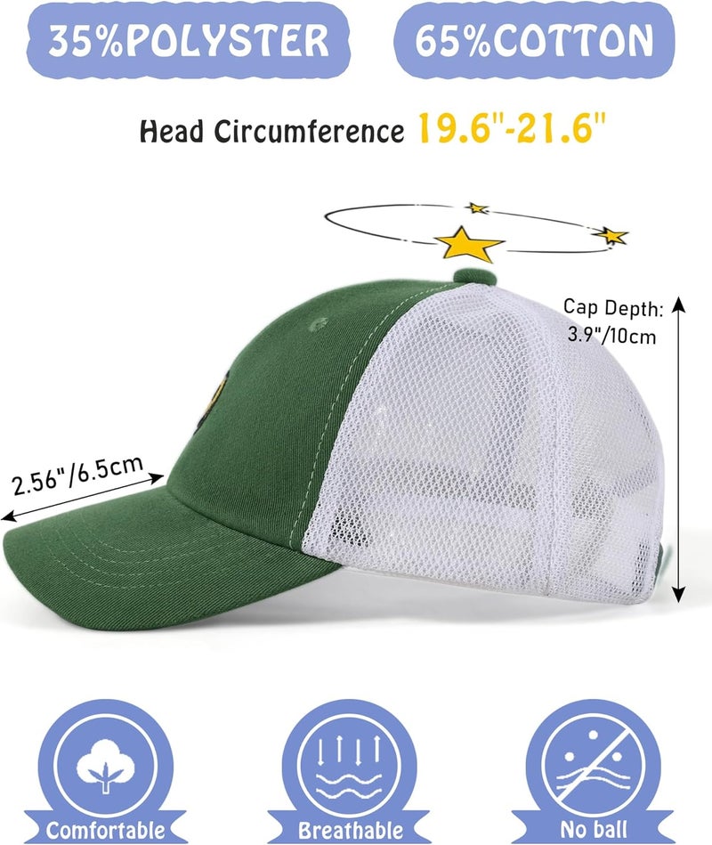 SONMONY Store Smile Face Toddler Baseball Cap Boy Baseball Hats Kids Washed Funny Hats Adjustable Cute Caps for 3-12 Years… - Image 4